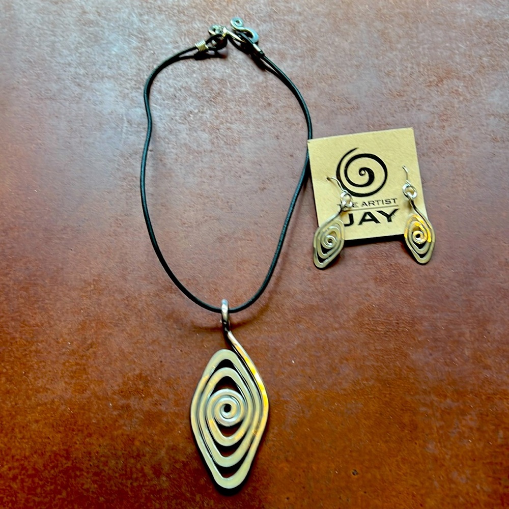 Necklace with matching earrings